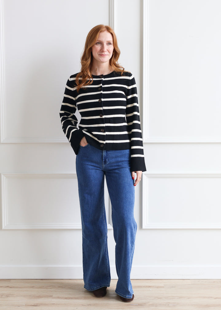 The Cindy Cardigan - Stripe