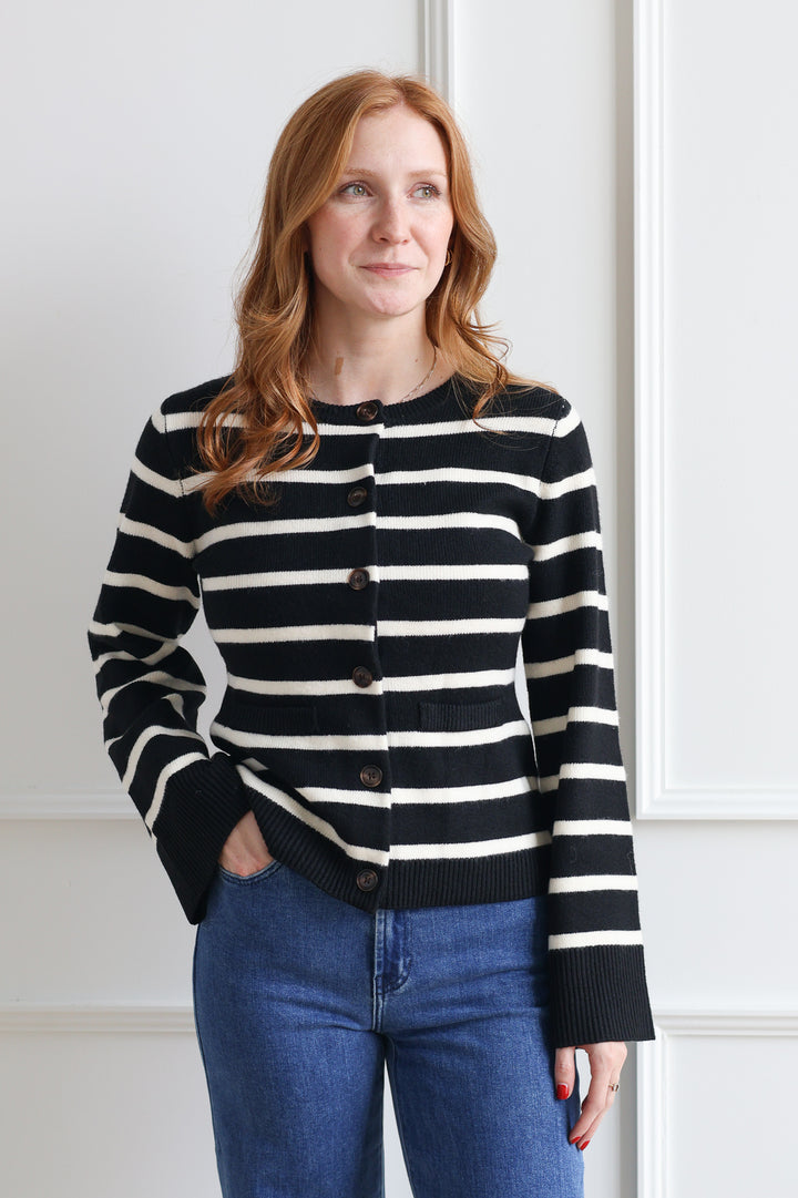 The Cindy Cardigan - Stripe