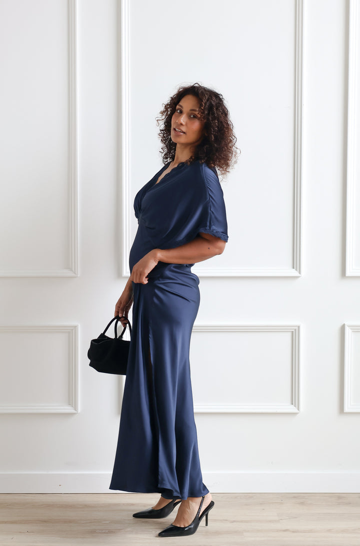 Kimono Navy Lace Maxi