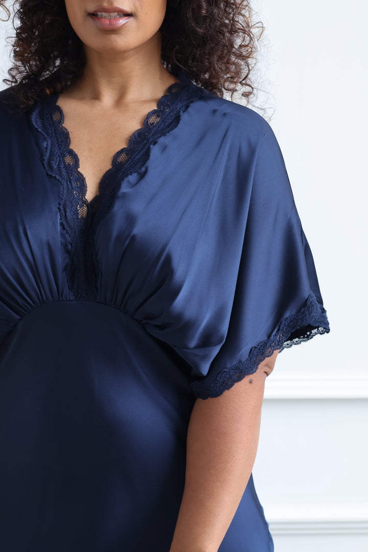 Kimono Navy Lace Maxi