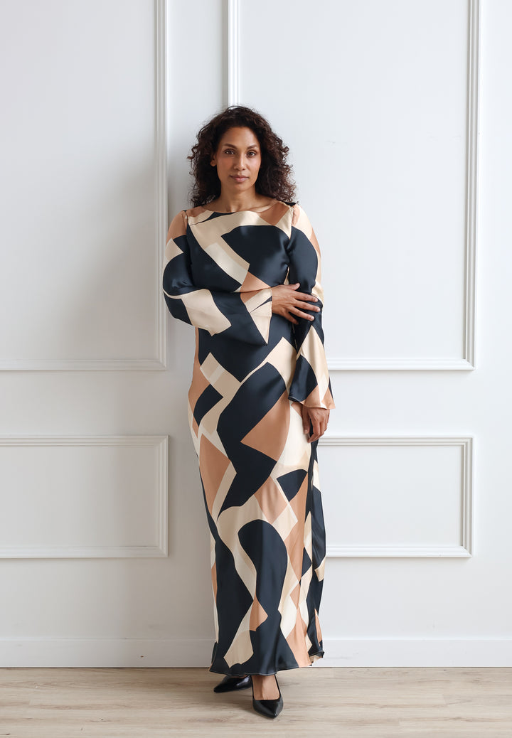Belle Geo Print Maxi