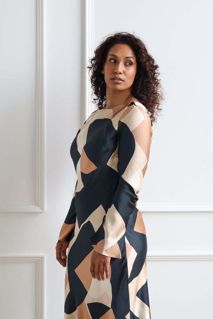 Belle Geo Print Maxi