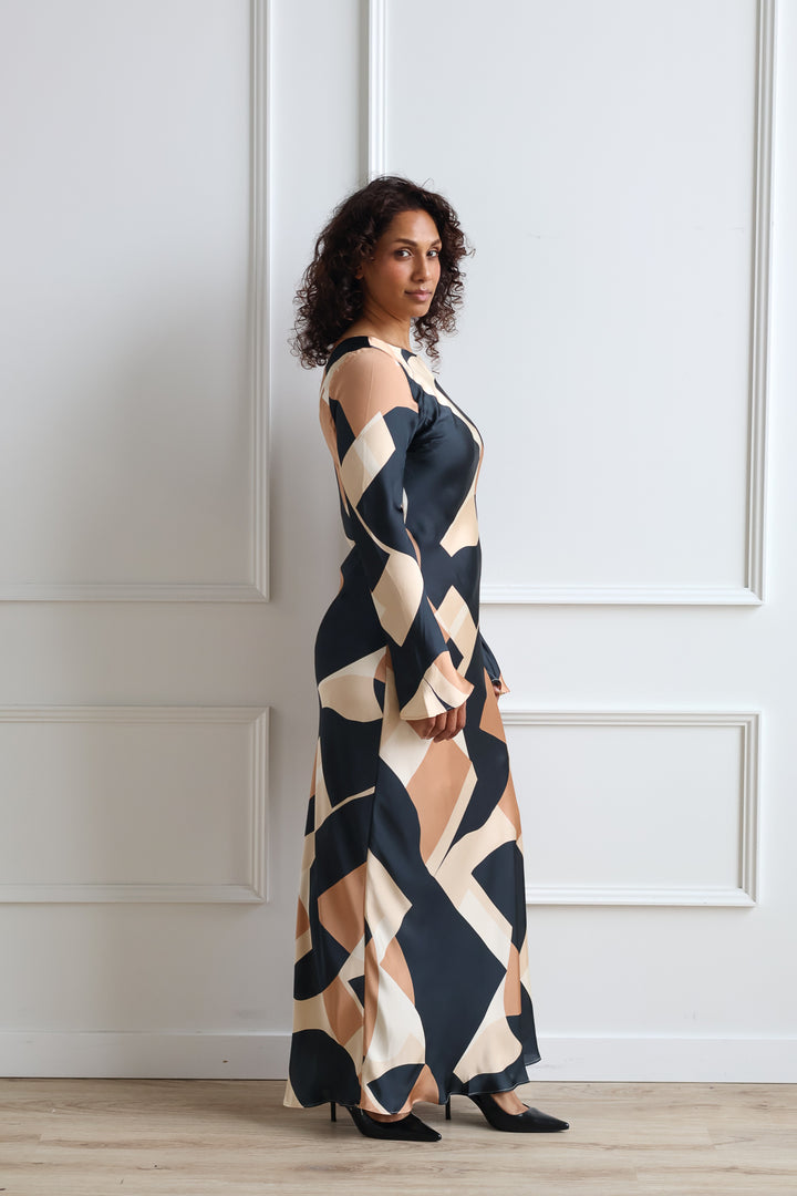 Belle Geo Print Maxi