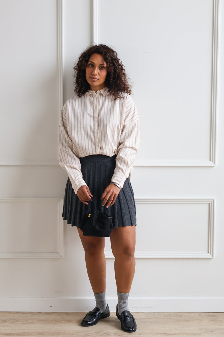 Vero Moda | Paris Oxford Shirt - Zinfandel Stripe
