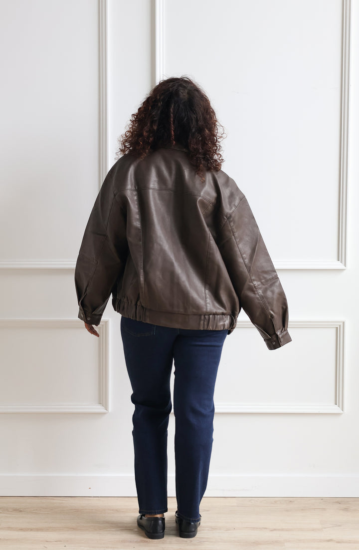 Leather Bomber Jacket