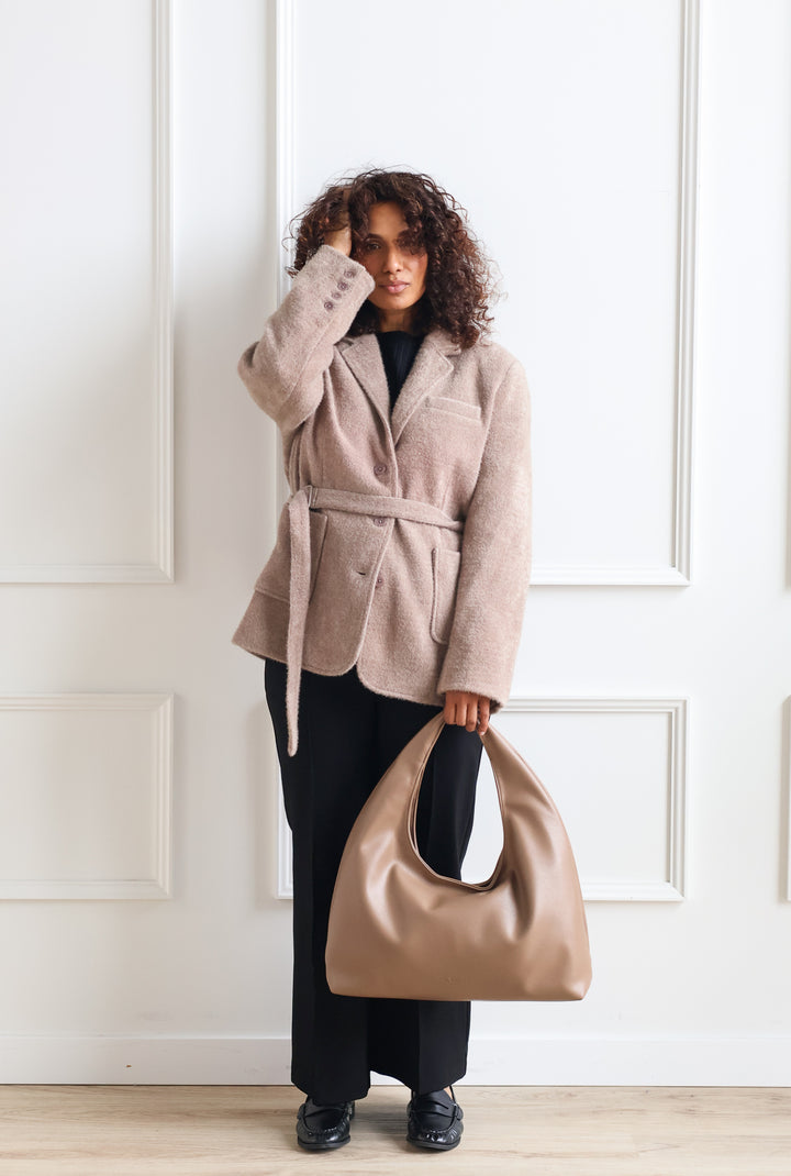 Mercer Blazer Jacket - Taupe
