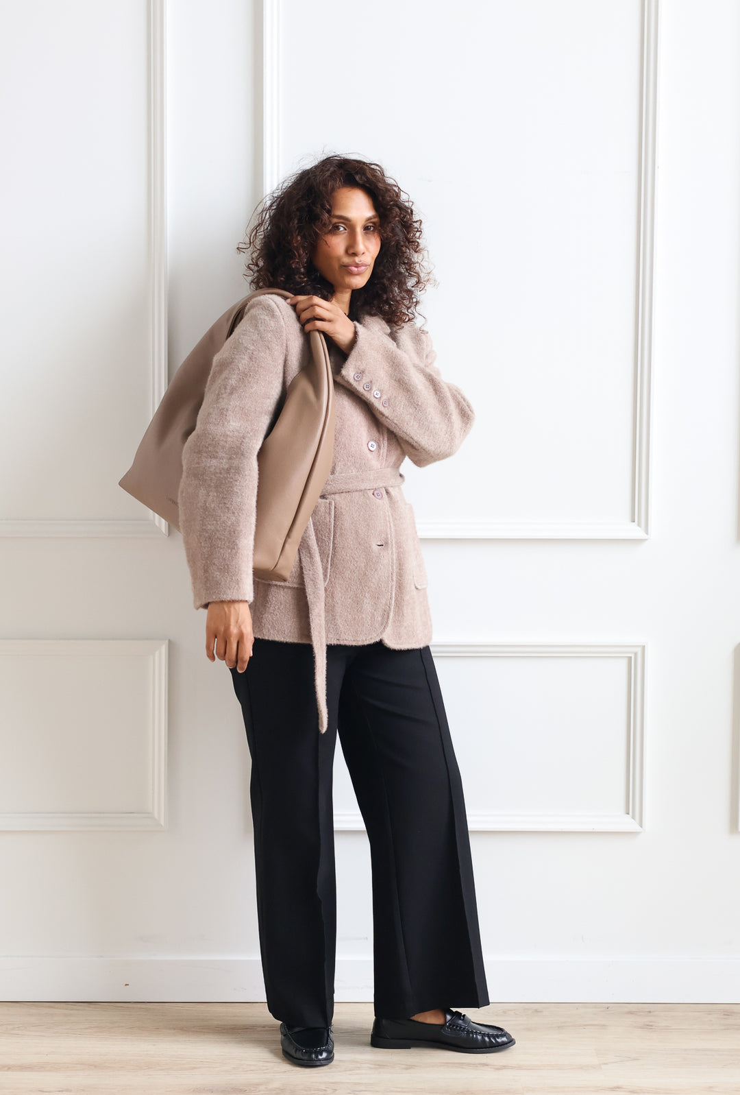 Mercer Blazer Jacket - Taupe