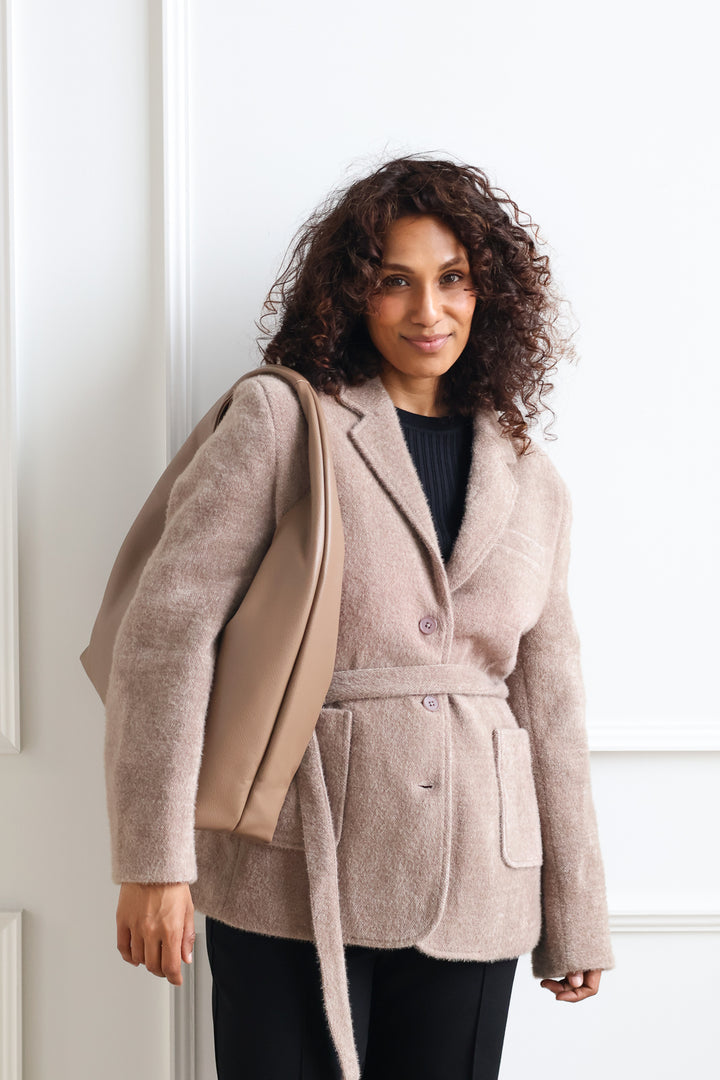 Mercer Blazer Jacket - Taupe