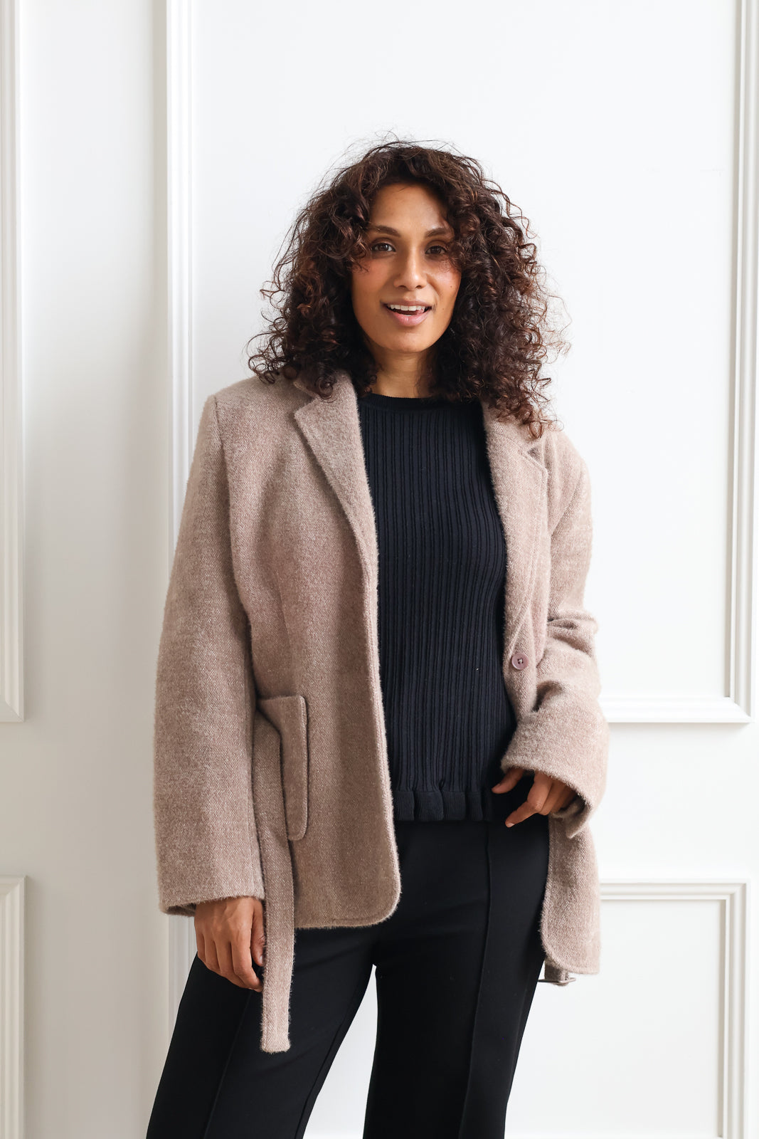 Mercer Blazer Jacket - Taupe