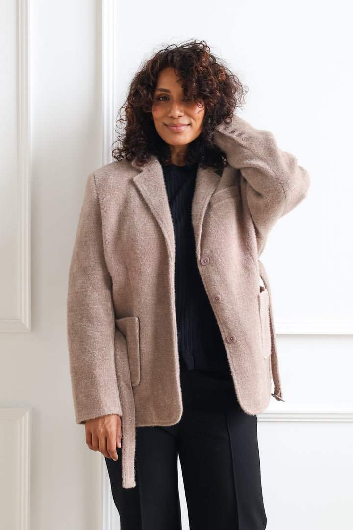 Mercer Blazer Jacket - Taupe