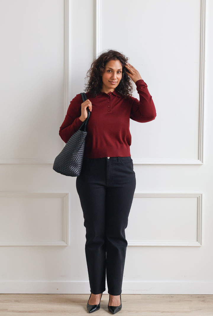 Vero Moda | Merlot Knit Polo