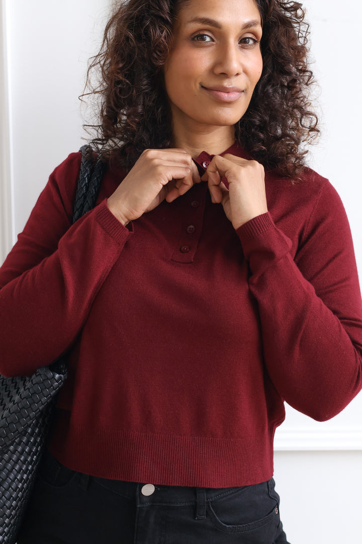 Vero Moda | Merlot Knit Polo