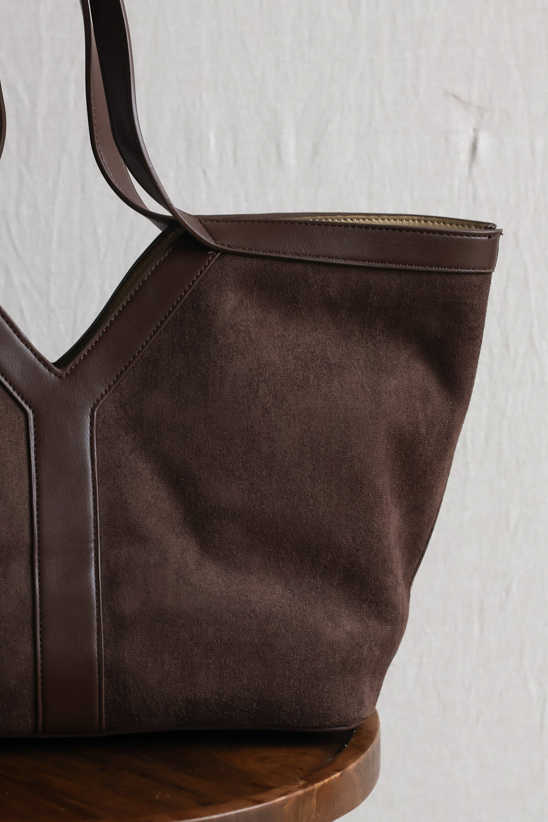 Chocolate Suede Tote