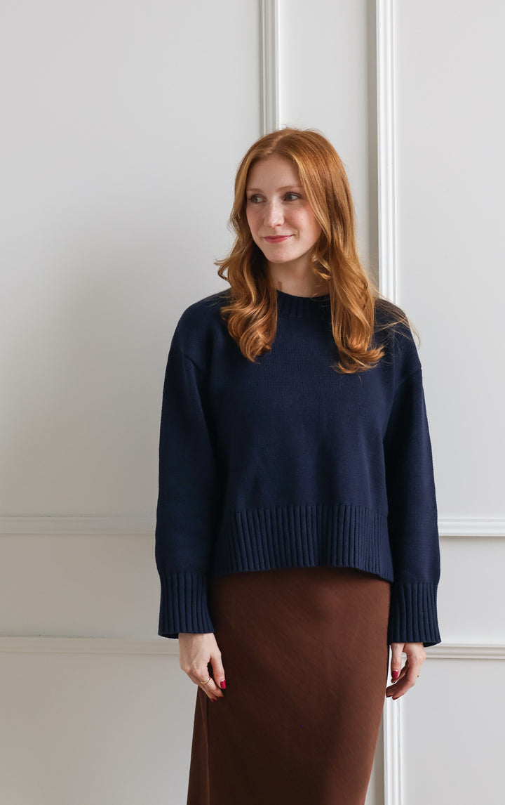 The Asher Sweater - Navy