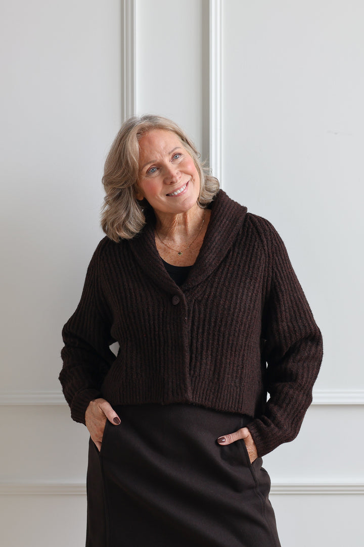 Shawl Cropped Cardigan