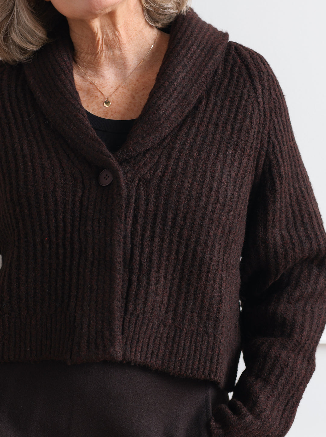 Shawl Cropped Cardigan
