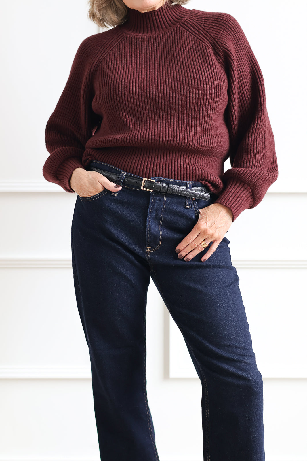 Just Black Denim | Clean Mid-Rise Straight Indigo