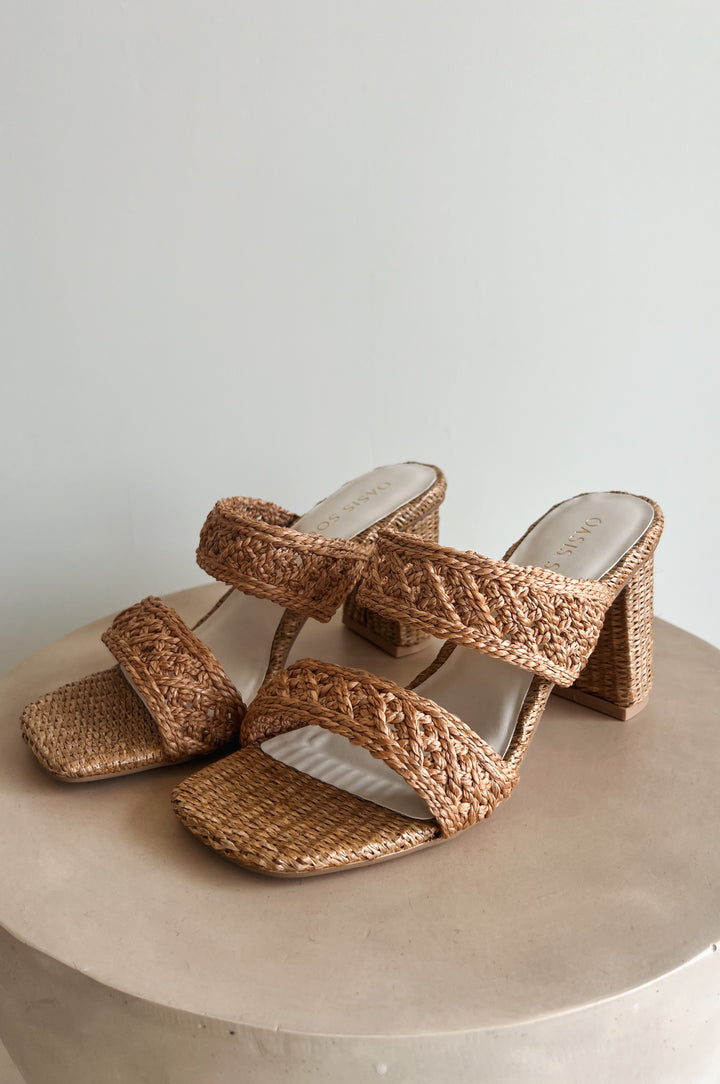 Barbara Raffia Heel