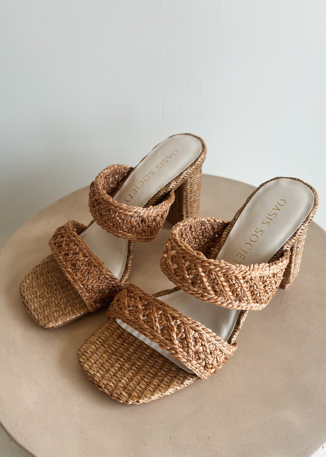 Barbara Raffia Heel