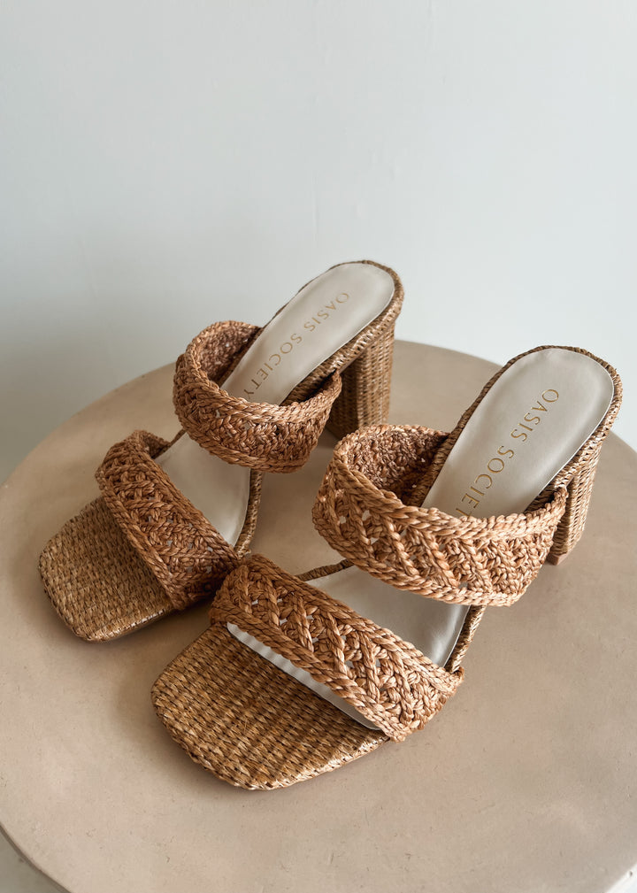 Barbara Raffia Heel