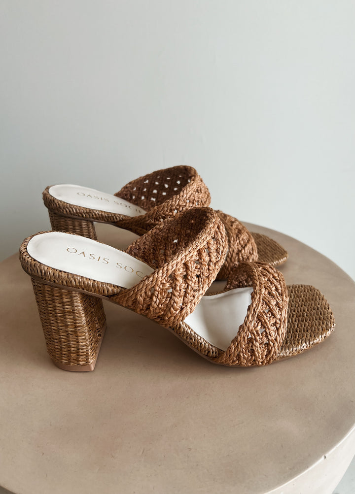 Barbara Raffia Heel