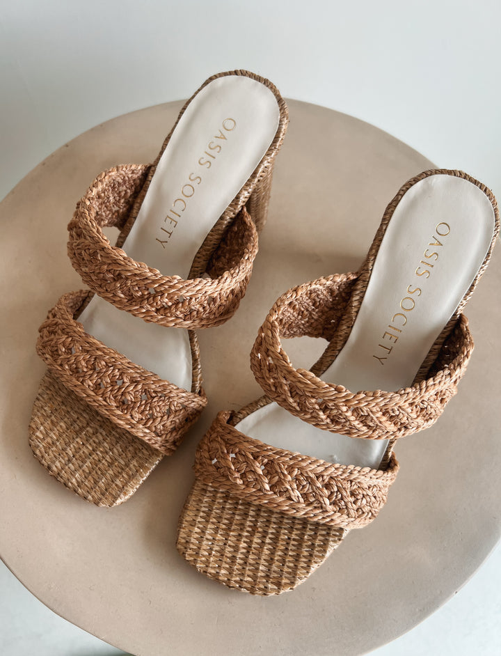 Barbara Raffia Heel
