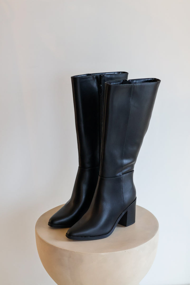 Study Heeled Boot - Black
