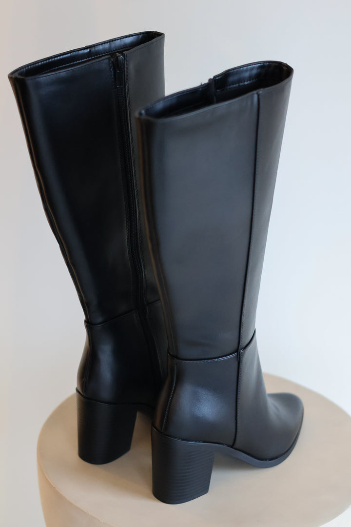 Study Heeled Boot - Black