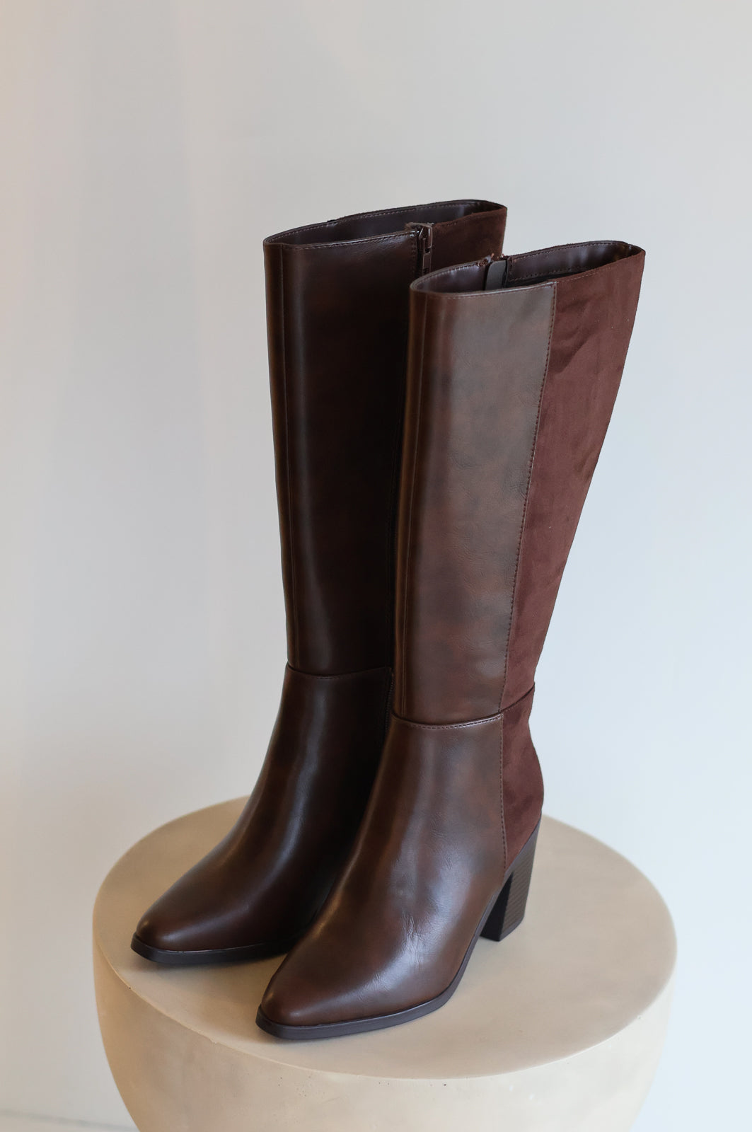 Study Heeled Boot - Brown