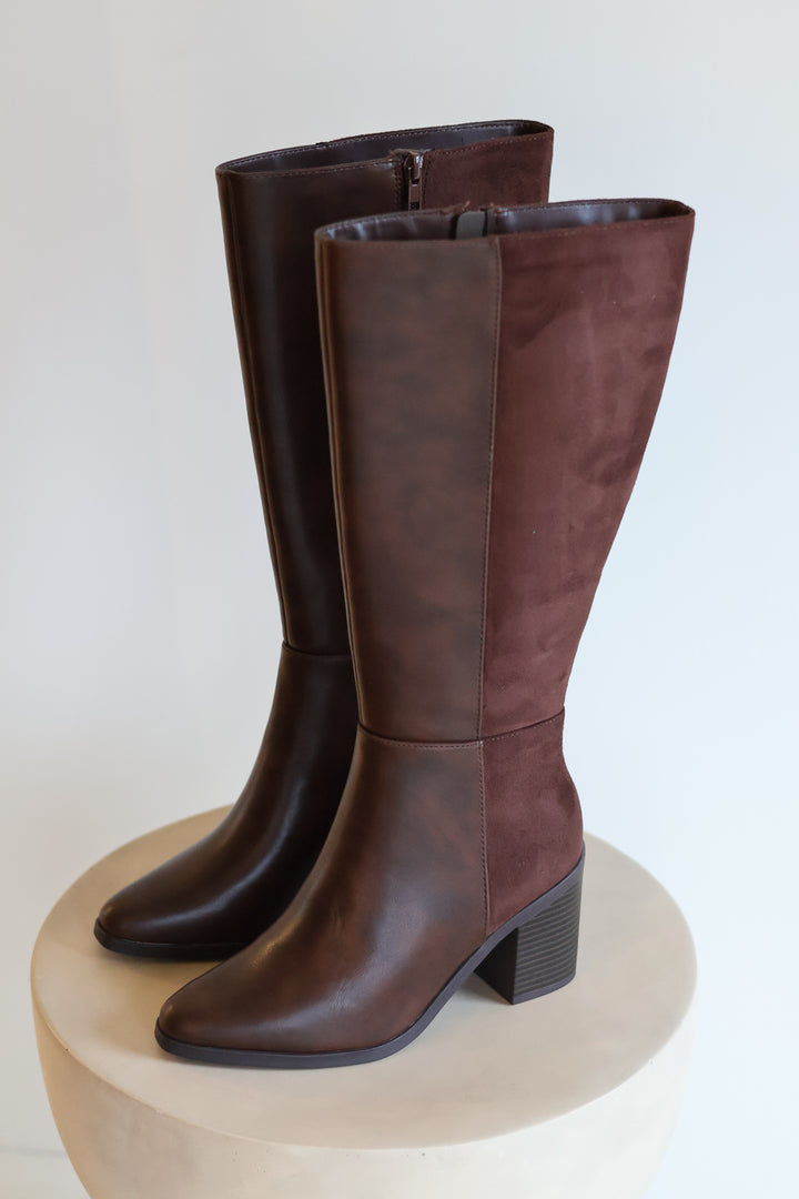 Study Heeled Boot - Brown
