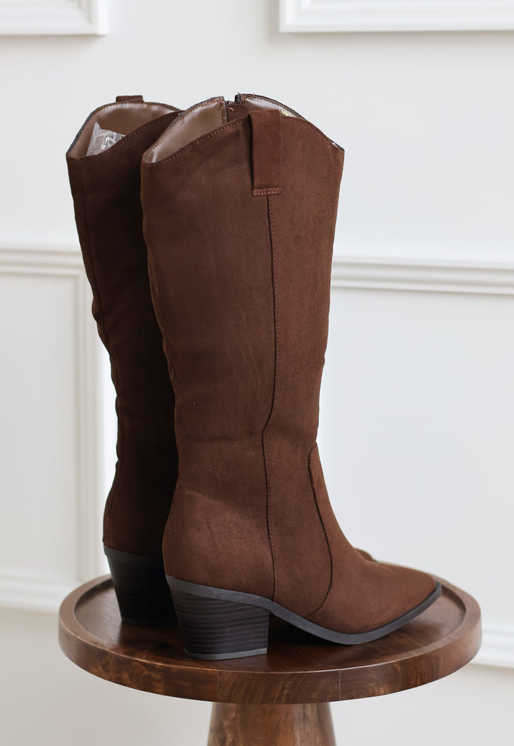 Mindful Western Boot - Brown