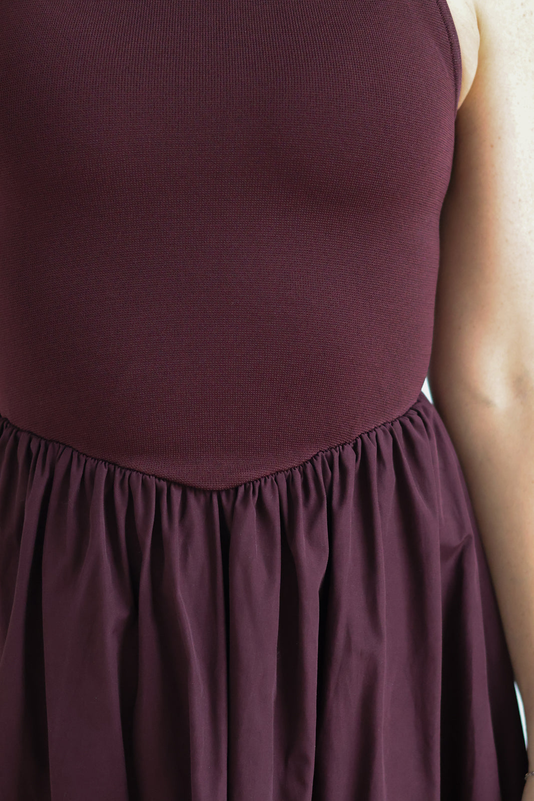 Mulberry Mixed Media Midi