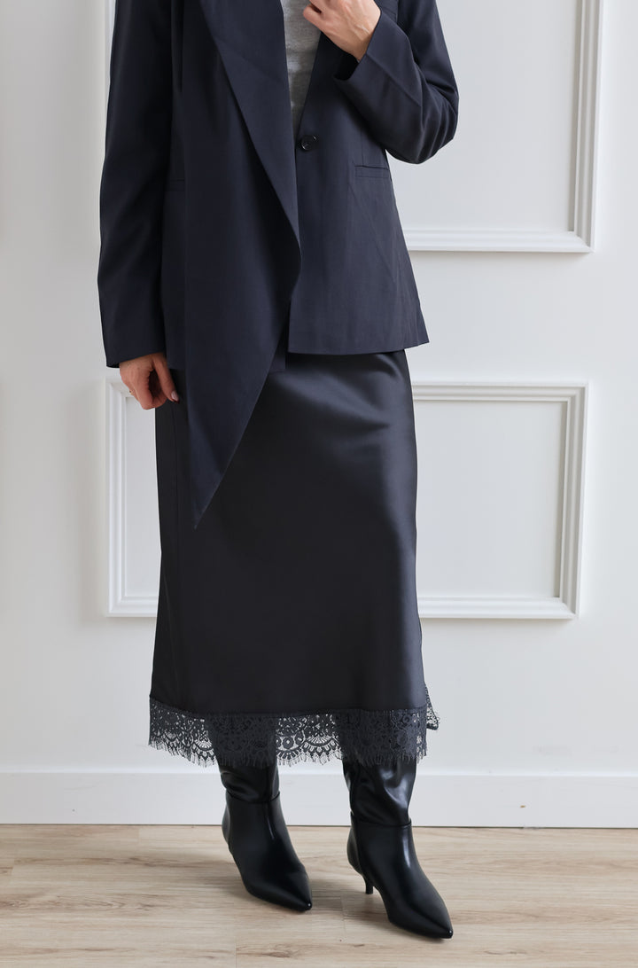 Vero Moda | Haisley Slip Skirt - Gunmetal