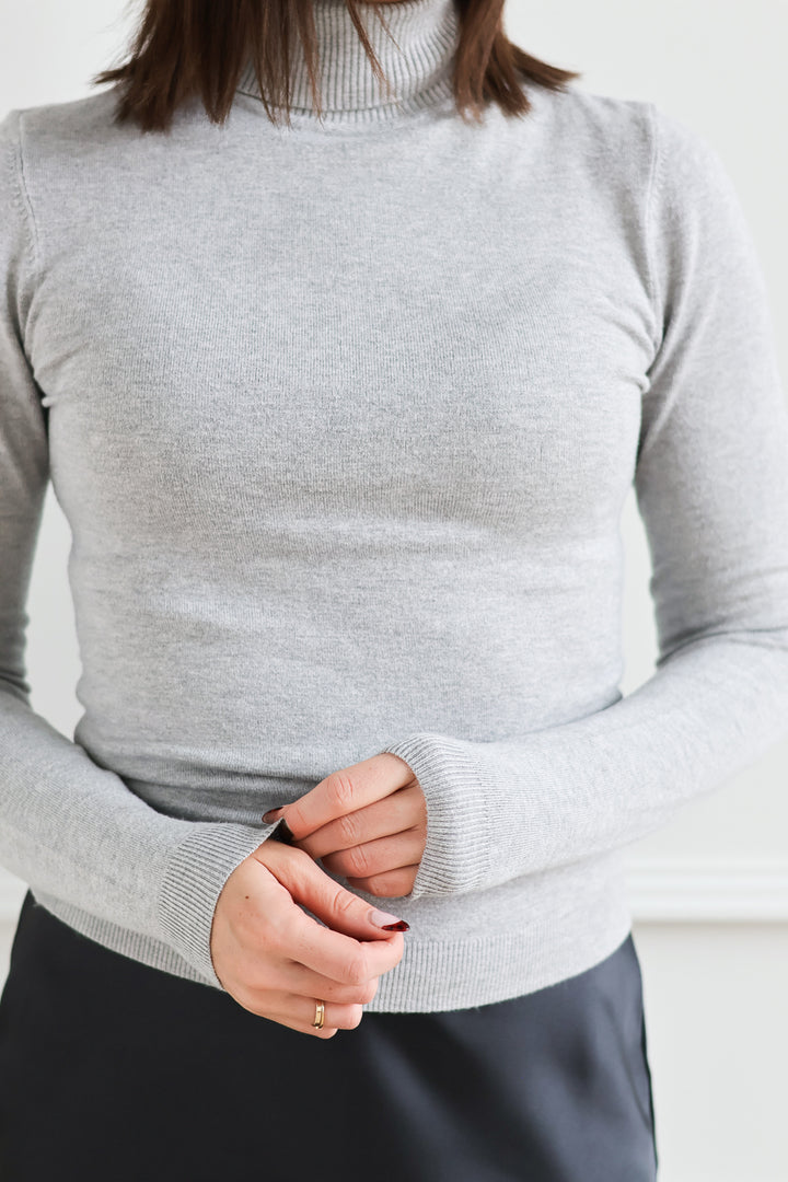 Vero Moda | Glory Turtleneck - Light Grey
