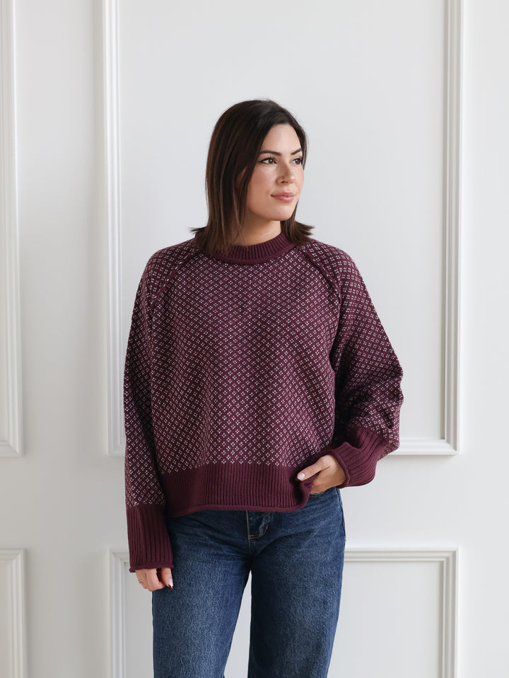 Frosted Berry Knit