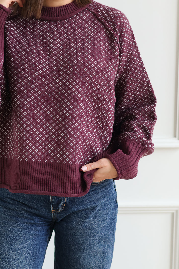 Frosted Berry Knit