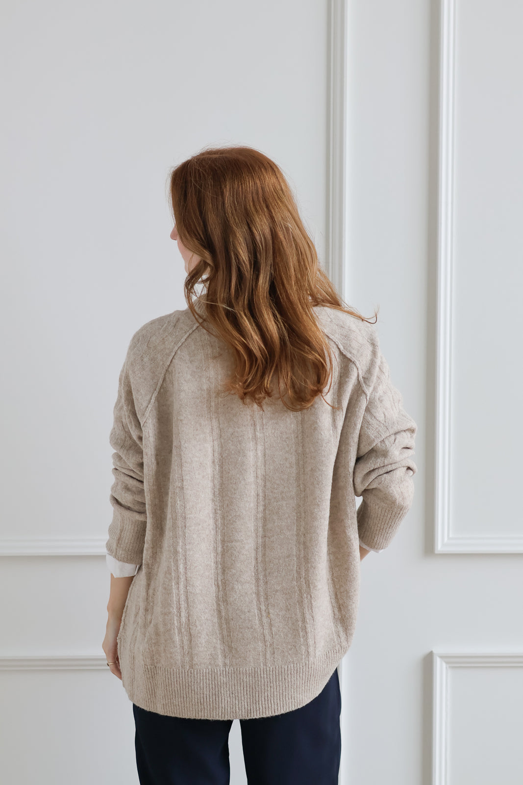 Vanilla Bean Cable Knit Sweater