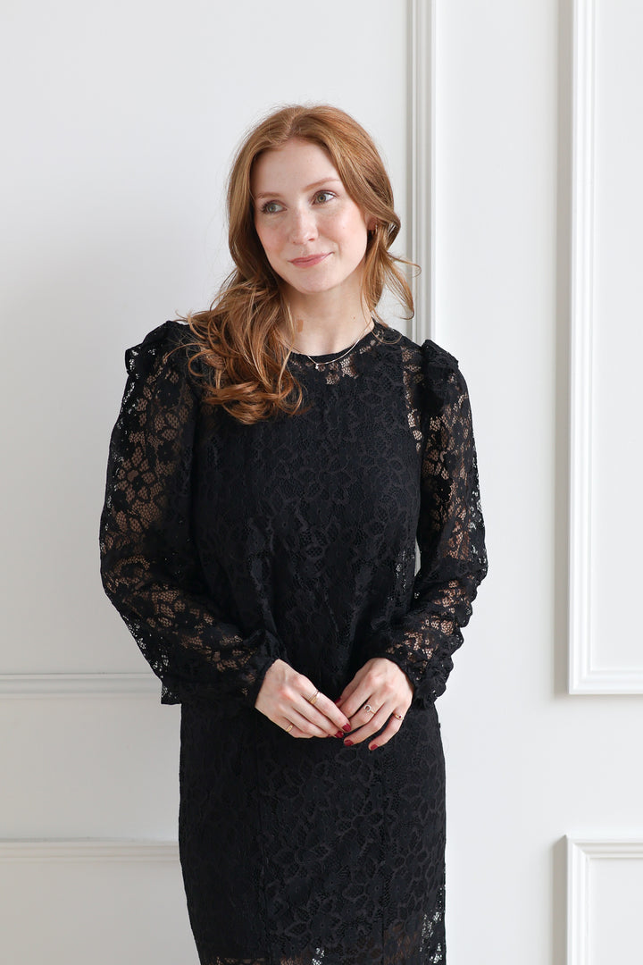 Vero Moda | Meta Lace Blouse - Noir