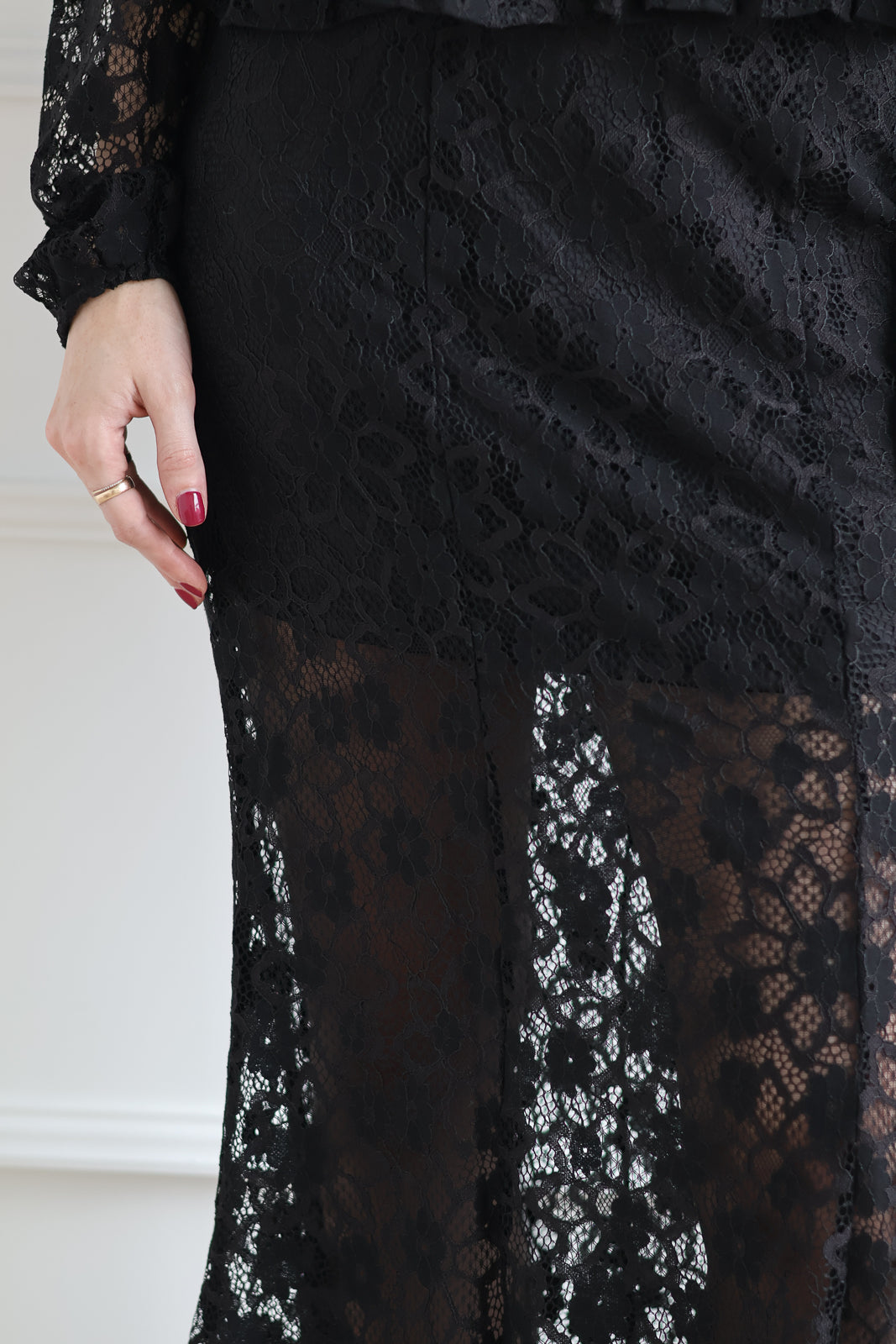 Vero Moda | Meta Lace Skirt - Noir