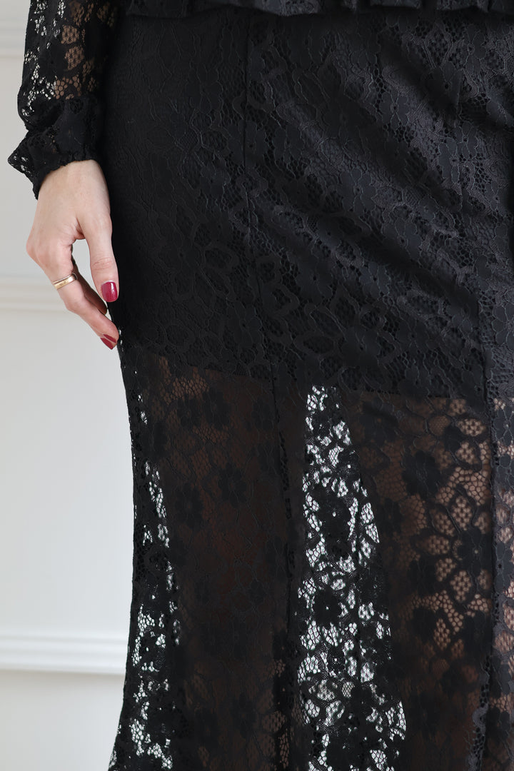 Vero Moda | Meta Lace Skirt - Noir