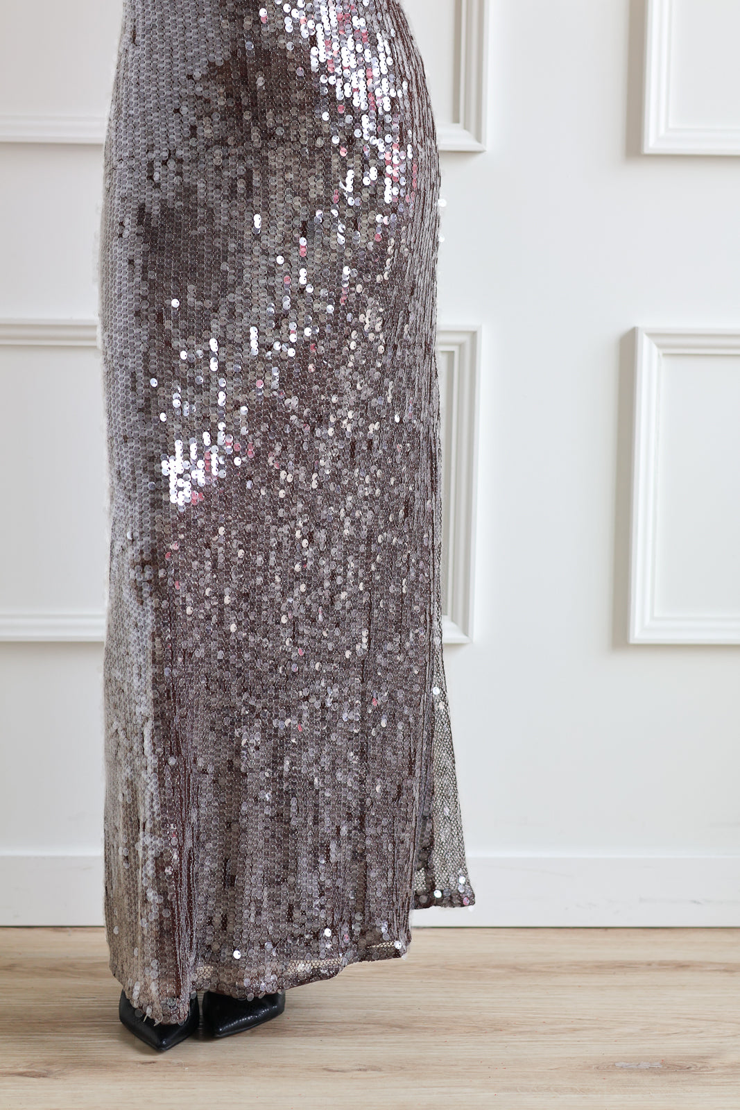 Vero Moda | Zenia Sequin Halter Maxi - Torte