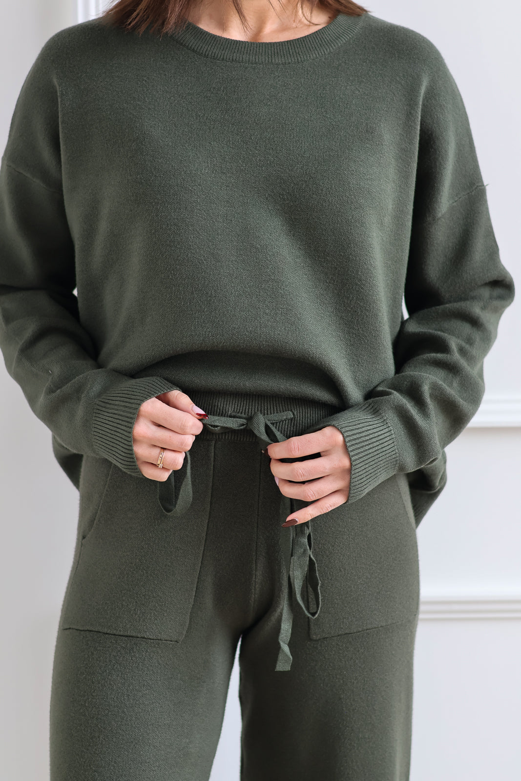Soft Wide Leg Pant - Hunter Green