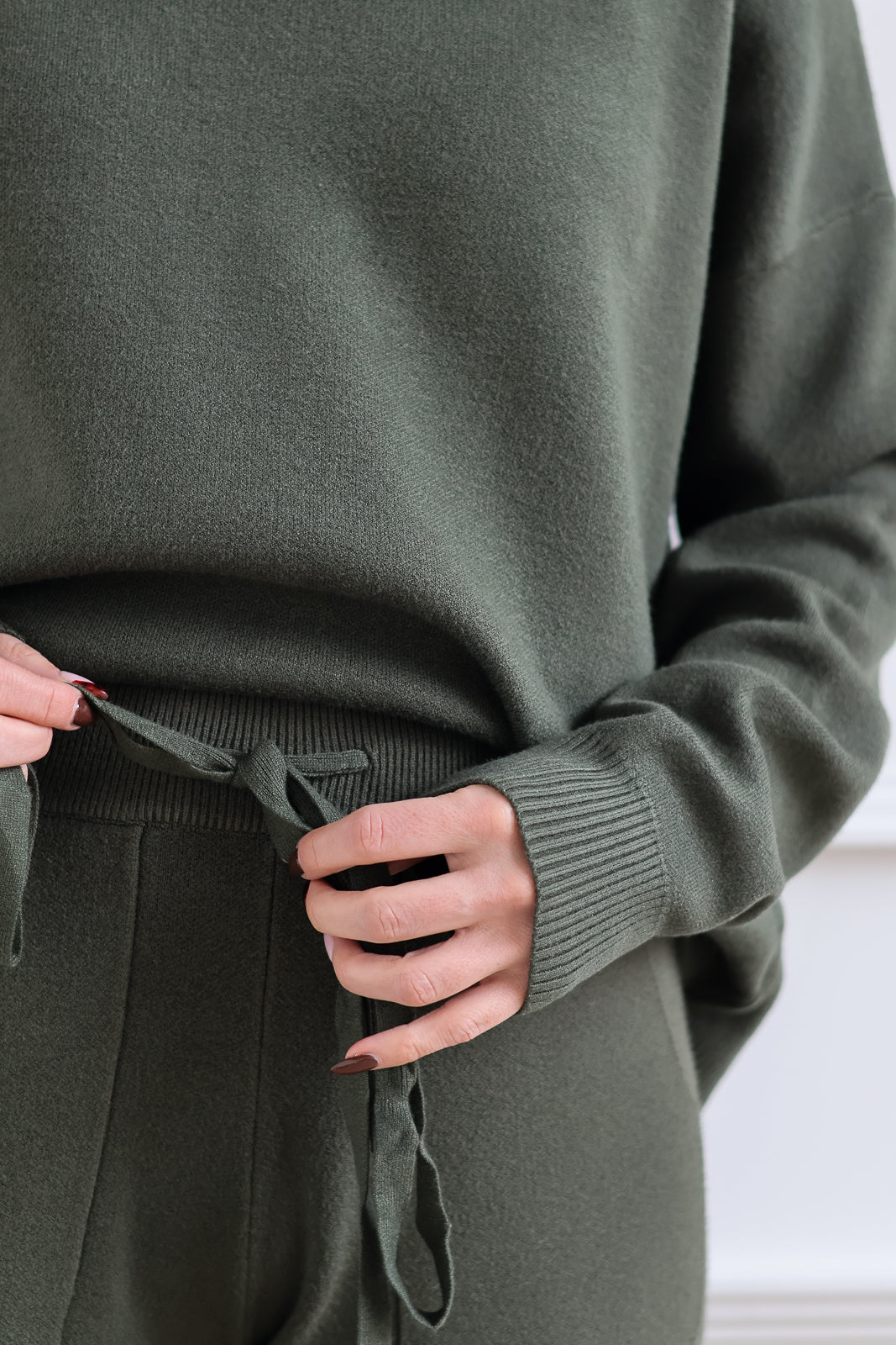 Soft Wide Leg Pant - Hunter Green