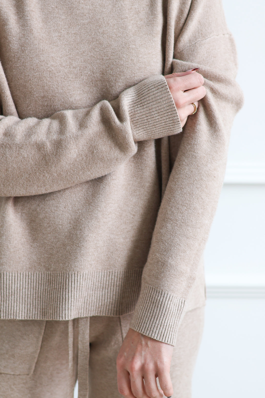 Soft Crew Knit - Warm Taupe