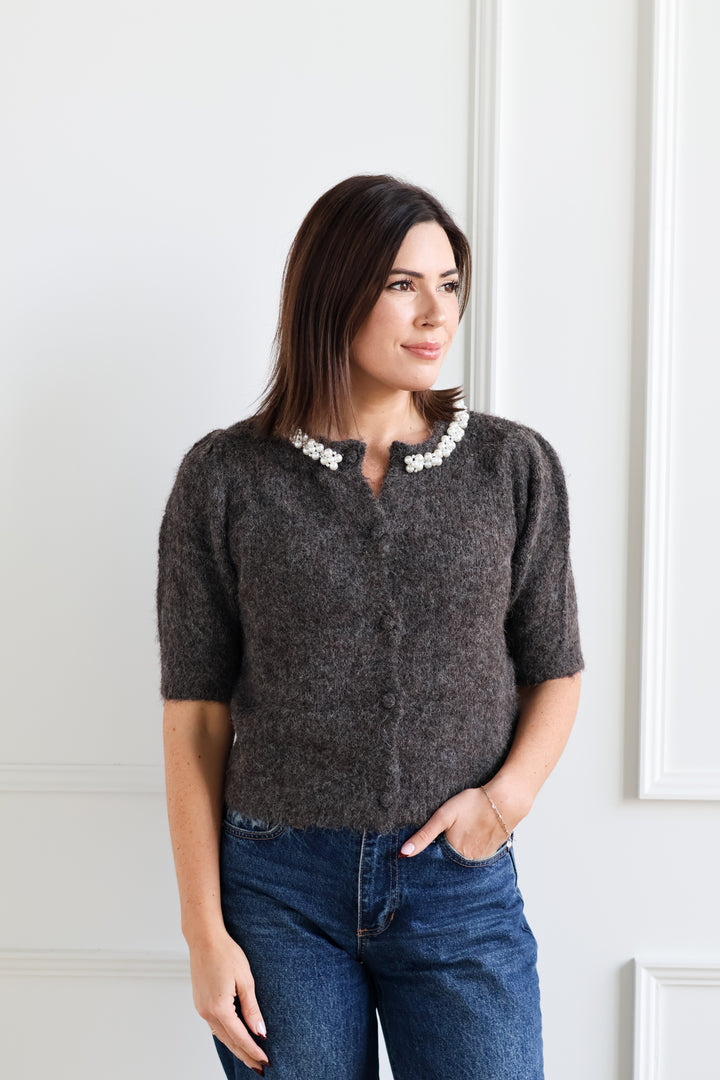 Vero Moda | Pearl Cardigan - Torte Melange