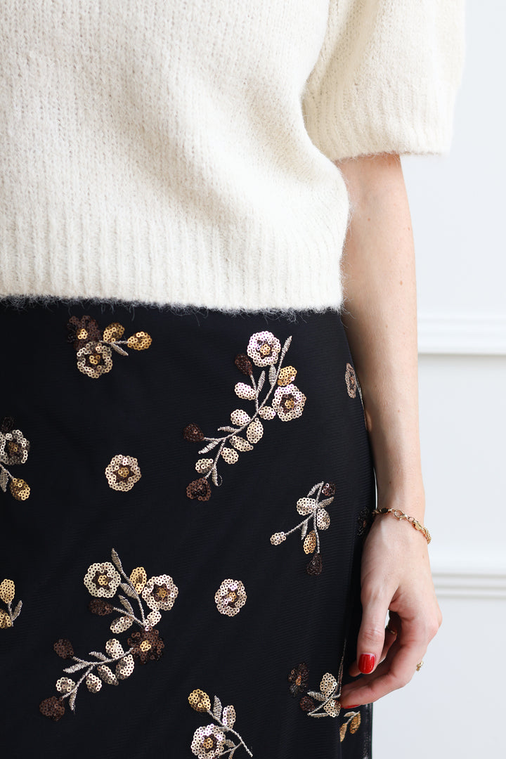 B.Young | Renaz Sequin Pencil Skirt