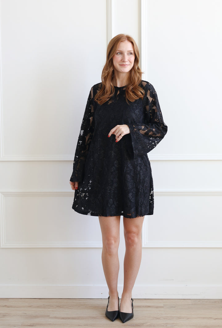 ICHI | Lineo Sheer Shift Dress