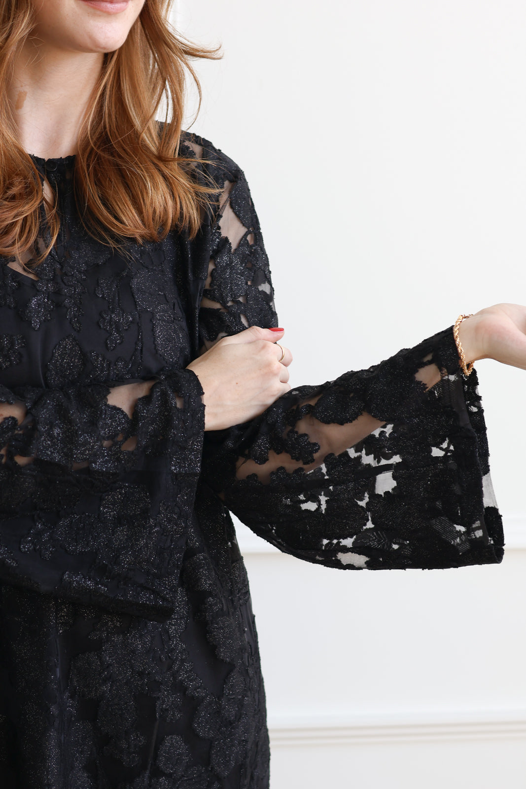 ICHI | Lineo Sheer Shift Dress