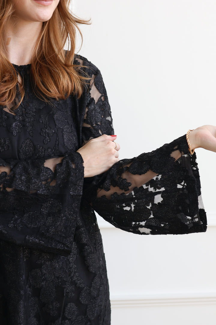 ICHI | Lineo Sheer Shift Dress