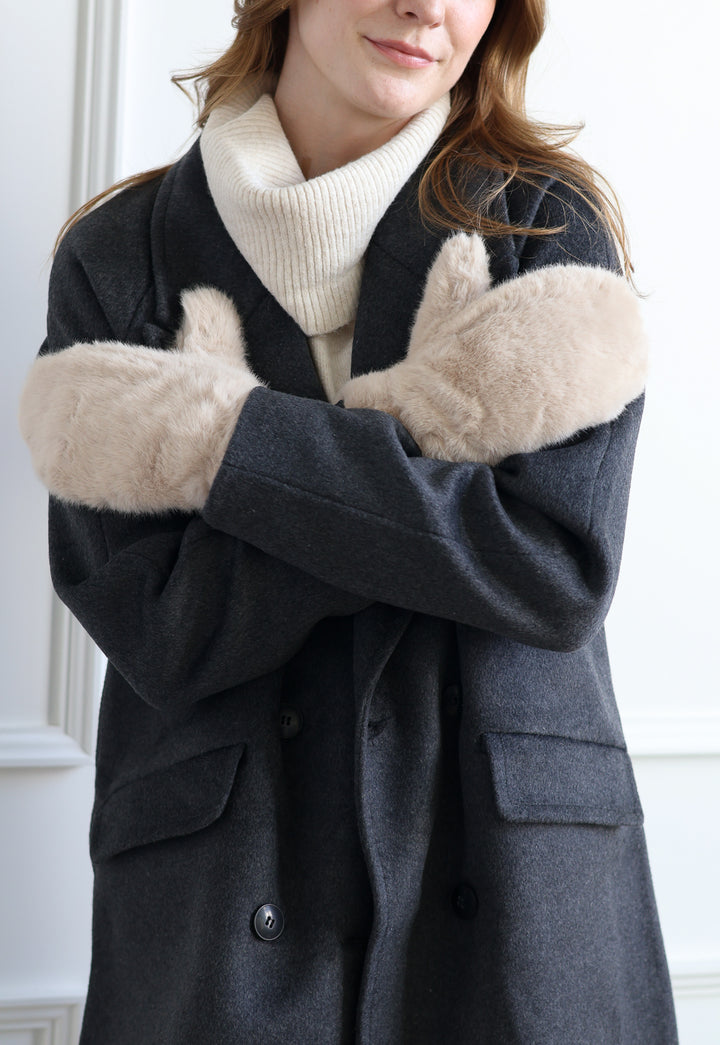 B.Young | Wolfie Mitten - Stone